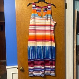 NWT Worthington Striped Dress 16